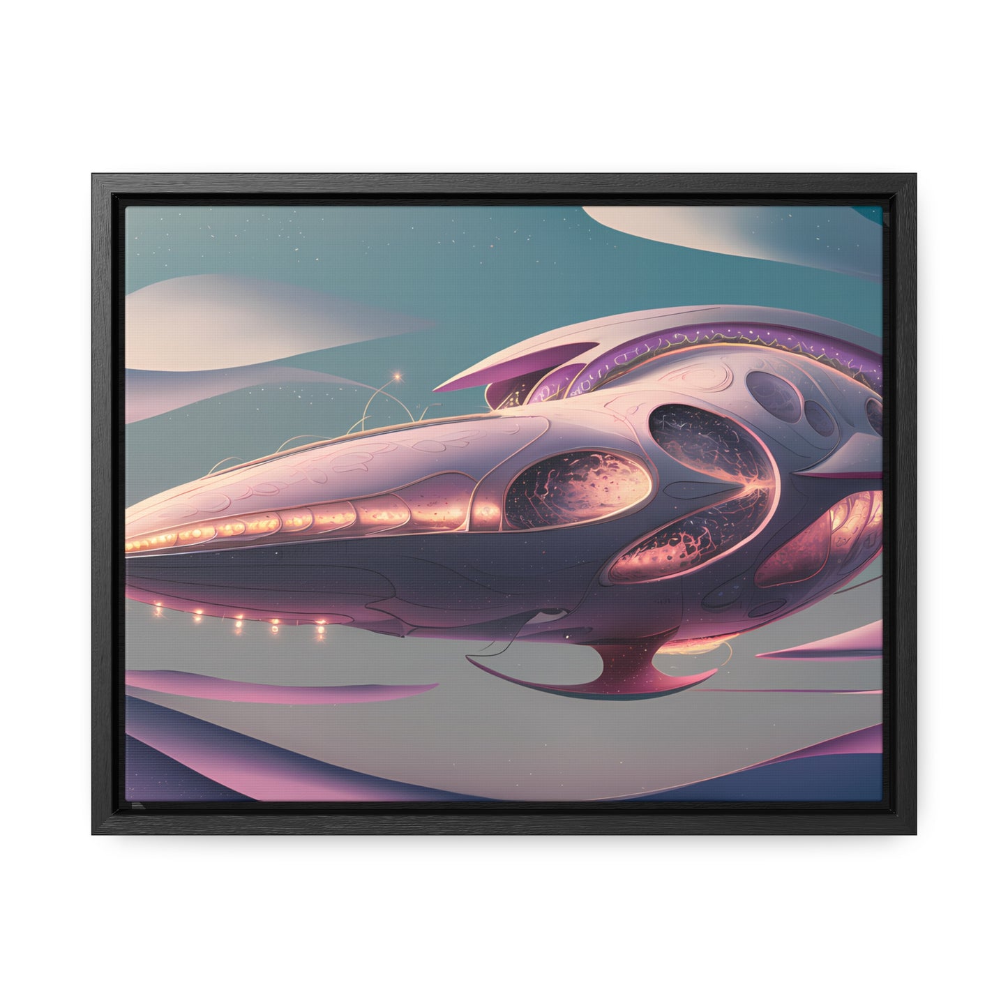 Voyage of the Celestial Whale - Gallery Canvas Wraps, Horizontal Frame