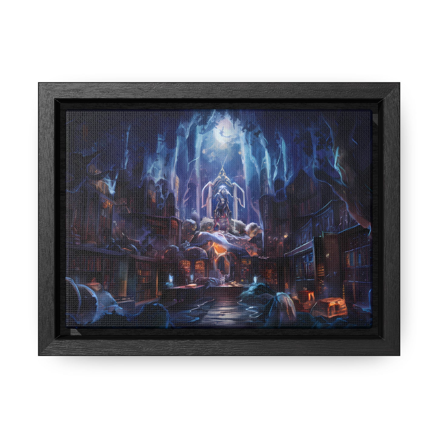 Sanctuary of the Forgotten Tomes - Gallery Canvas Wraps, Horizontal Frame