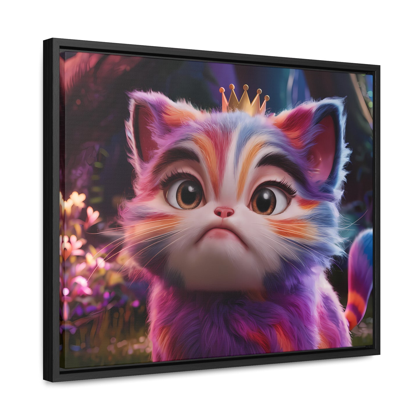 Regal Whiskers in the Enchanted Forest - Gallery Canvas Wraps, Horizontal Frame