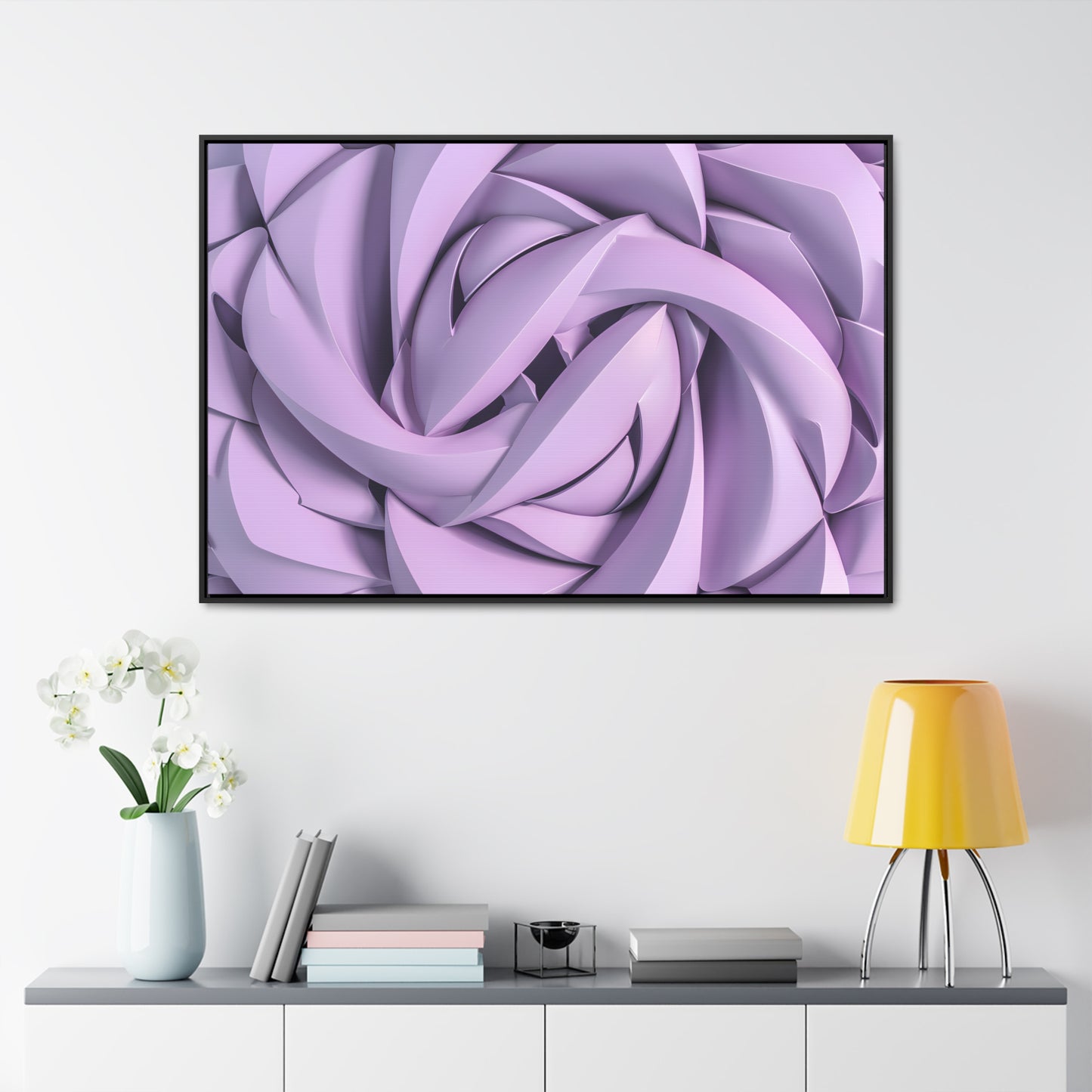 Spiral Petals - Gallery Canvas Wraps, Horizontal Frame