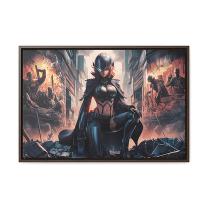 "Shadow of the Resistance" - Gallery Canvas Wraps, Horizontal Frame