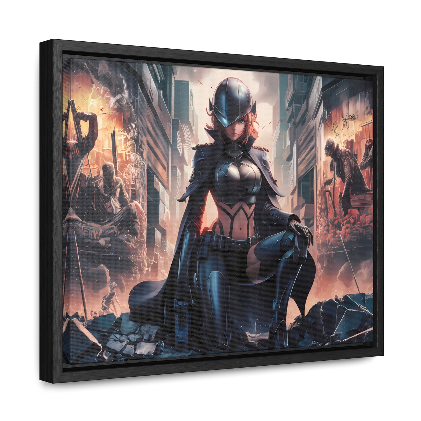 "Shadow of the Resistance" - Gallery Canvas Wraps, Horizontal Frame