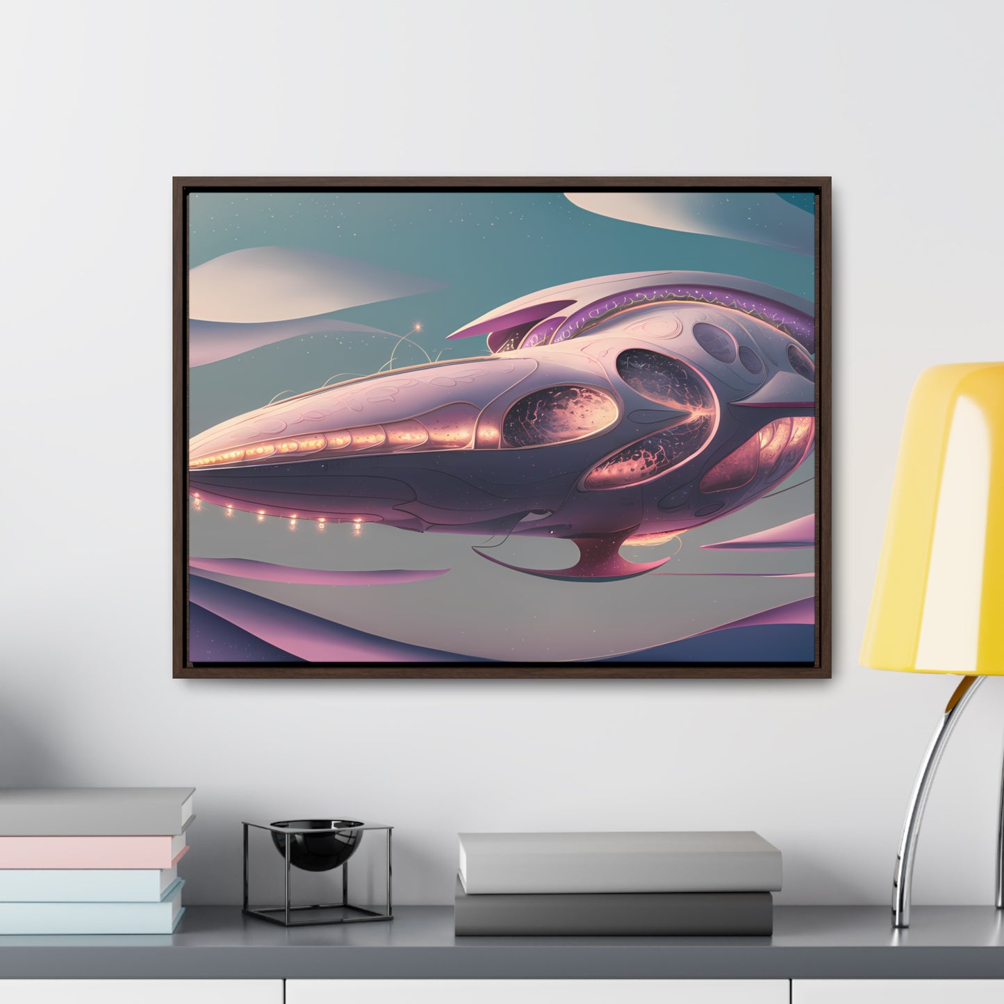 Voyage of the Celestial Whale - Gallery Canvas Wraps, Horizontal Frame
