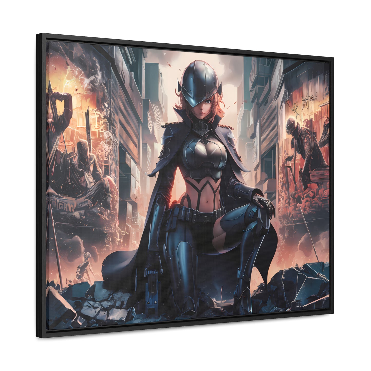 "Shadow of the Resistance" - Gallery Canvas Wraps, Horizontal Frame