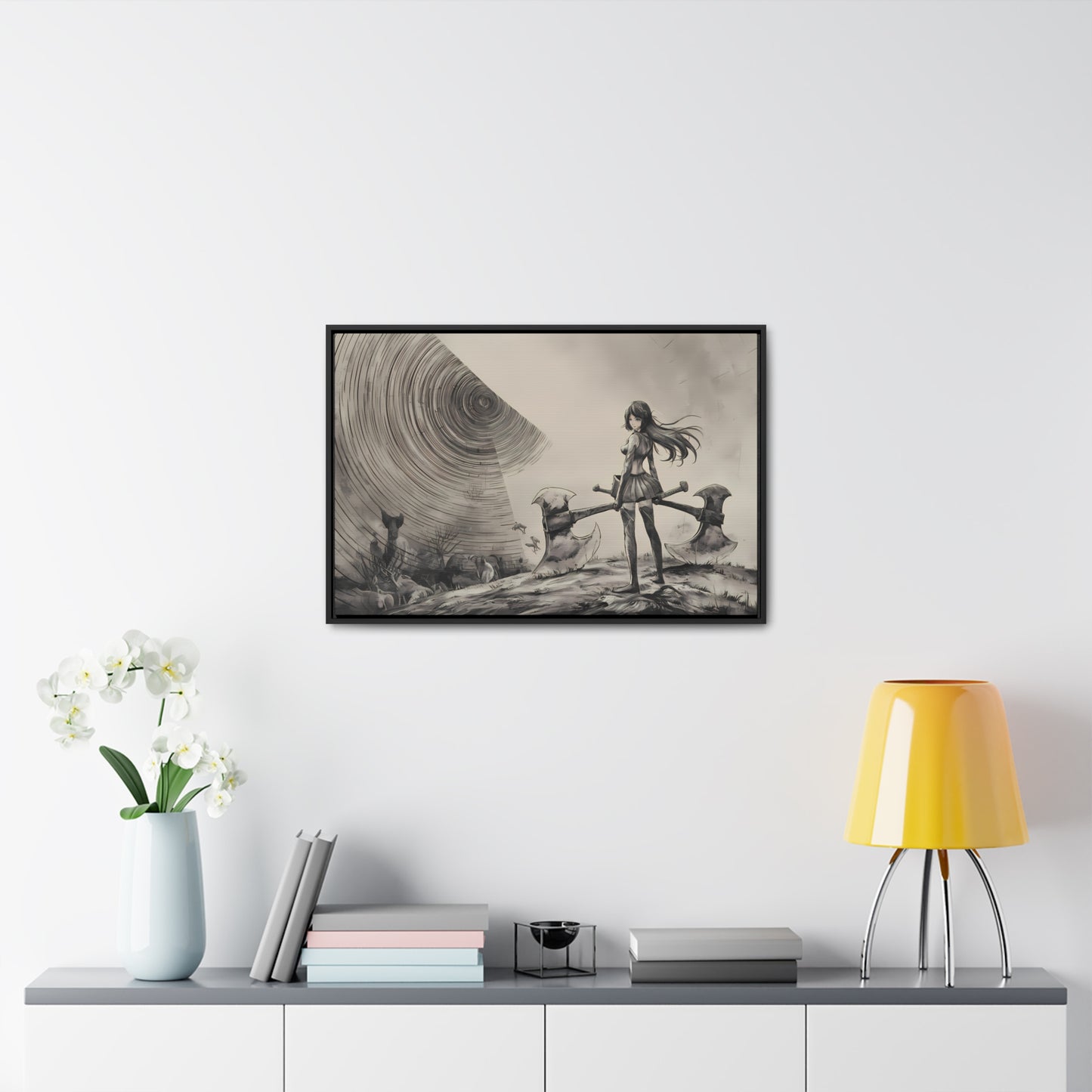 Echoes of the Abyss - Gallery Canvas Wraps, Horizontal Frame
