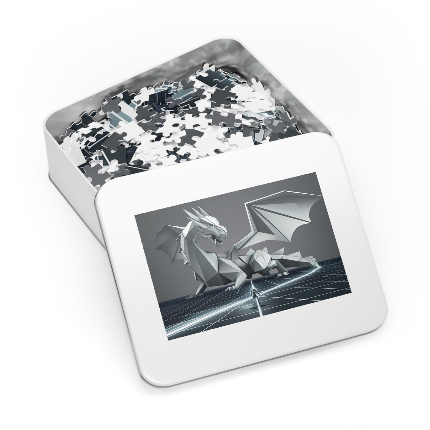 The Cyber Dragon's Challenge - Jigsaw Puzzle (30, 110, 252, 500,1000-Piece)