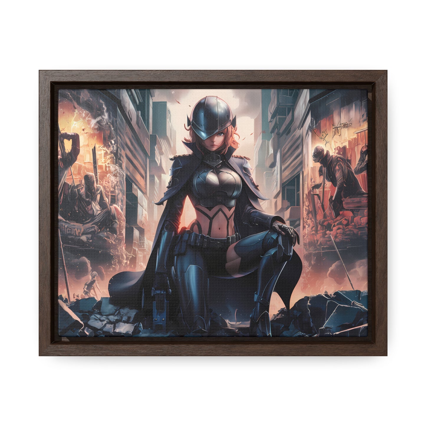 "Shadow of the Resistance" - Gallery Canvas Wraps, Horizontal Frame