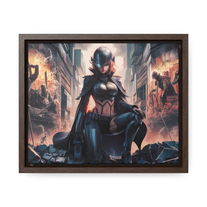 "Shadow of the Resistance" - Gallery Canvas Wraps, Horizontal Frame