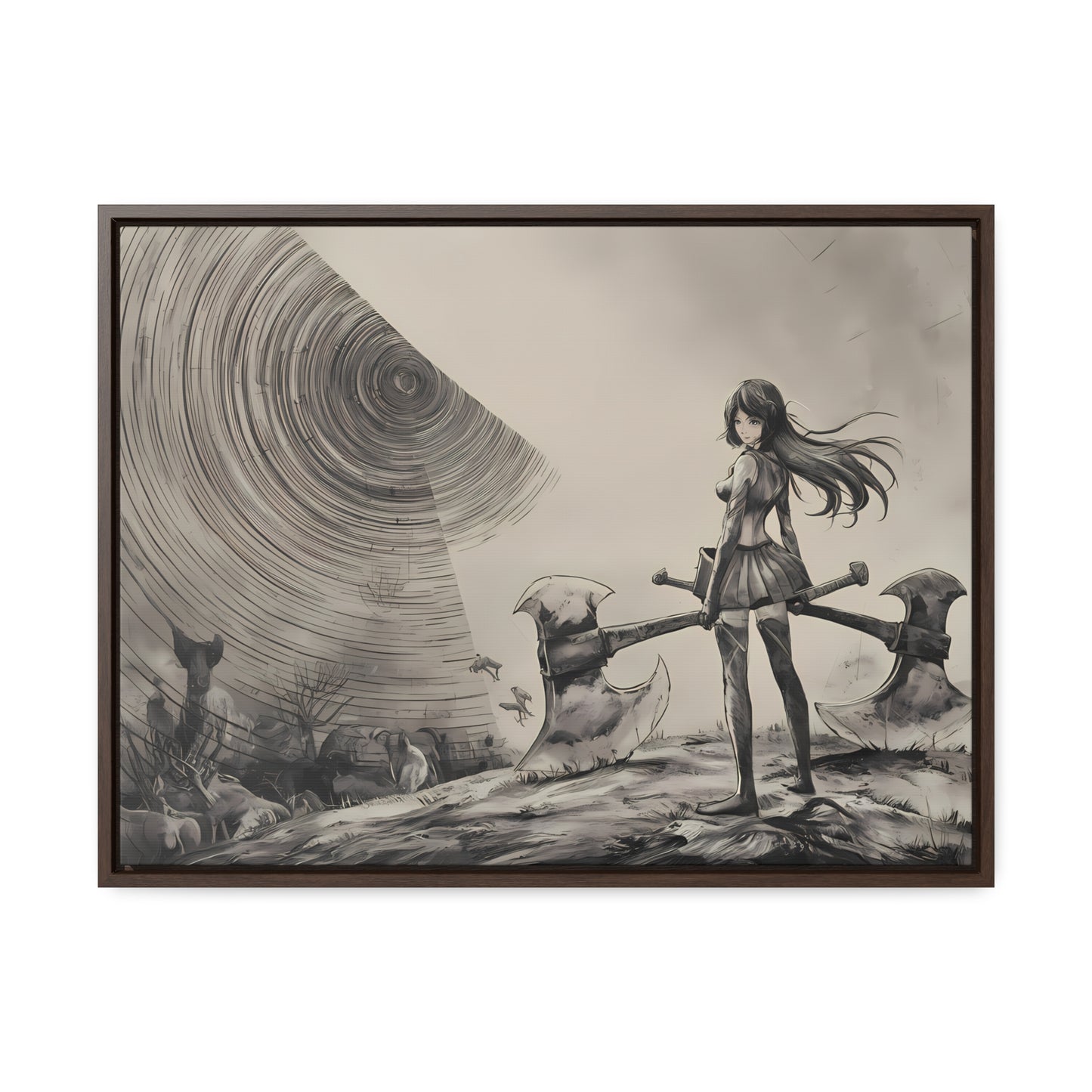 Echoes of the Abyss - Gallery Canvas Wraps, Horizontal Frame