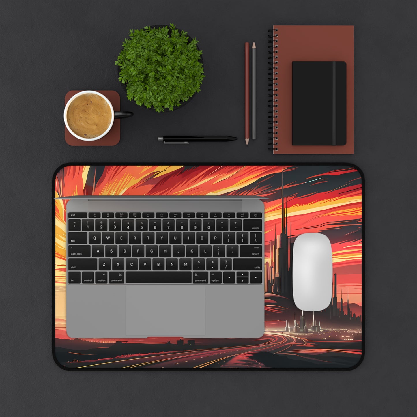 "City of the Setting Sun" - Desk Mat