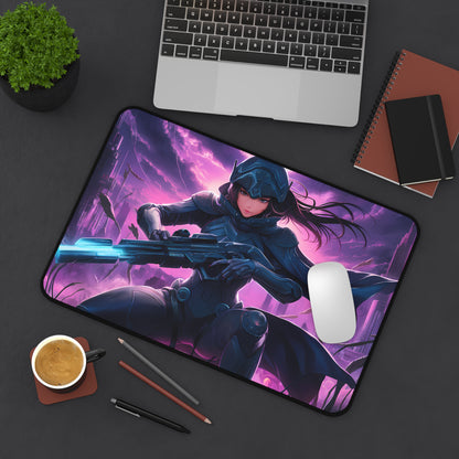 Silent Vengeance: Neon Knight - Desk Mat