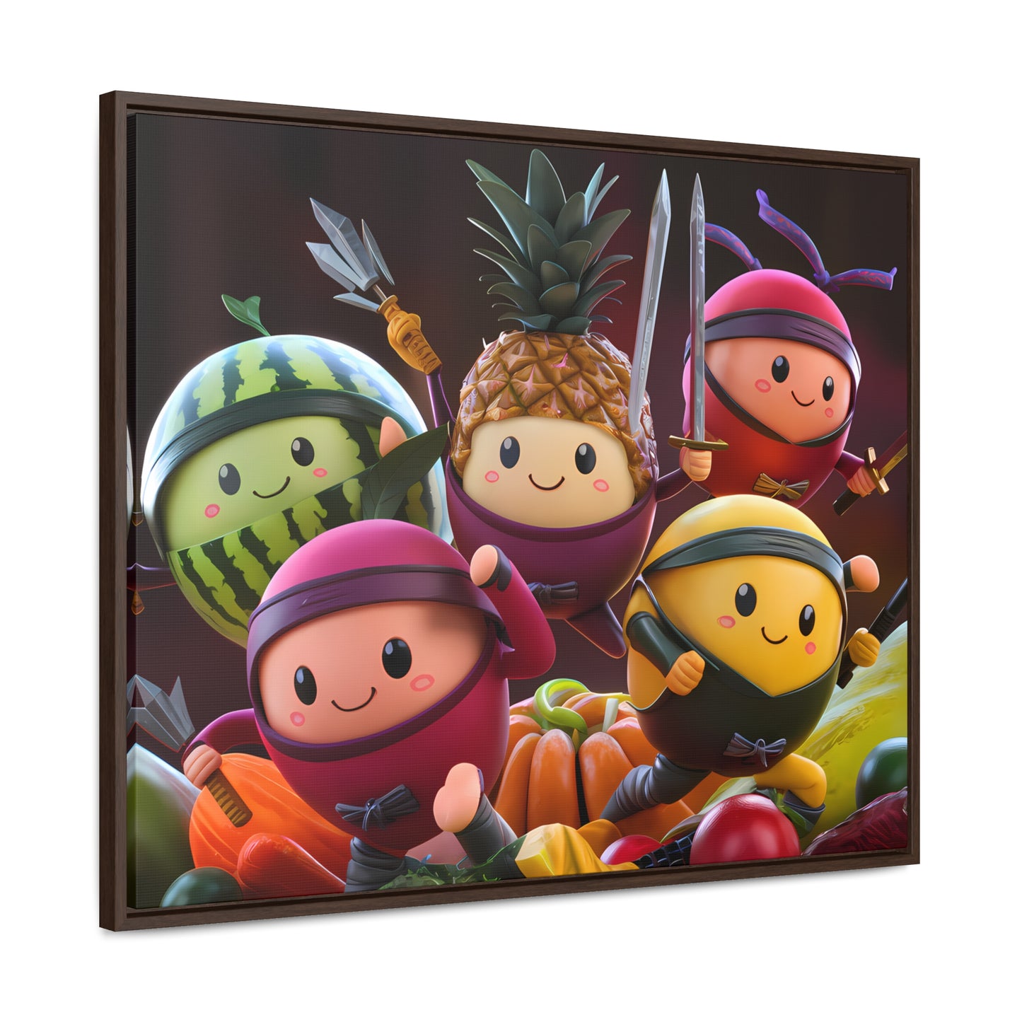 Fruit Ninja Warriors - Gallery Canvas Wraps, Horizontal Frame
