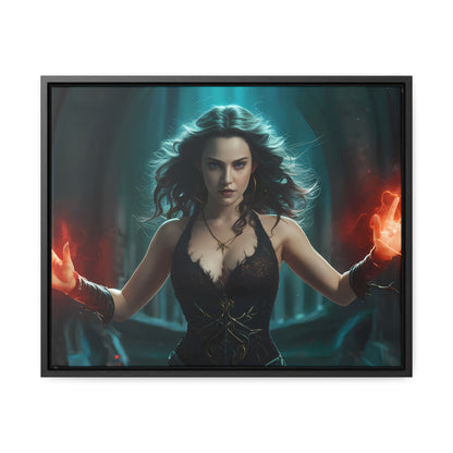 Sorceress of the Crimson Flame - Gallery Canvas Wraps, Horizontal Frame