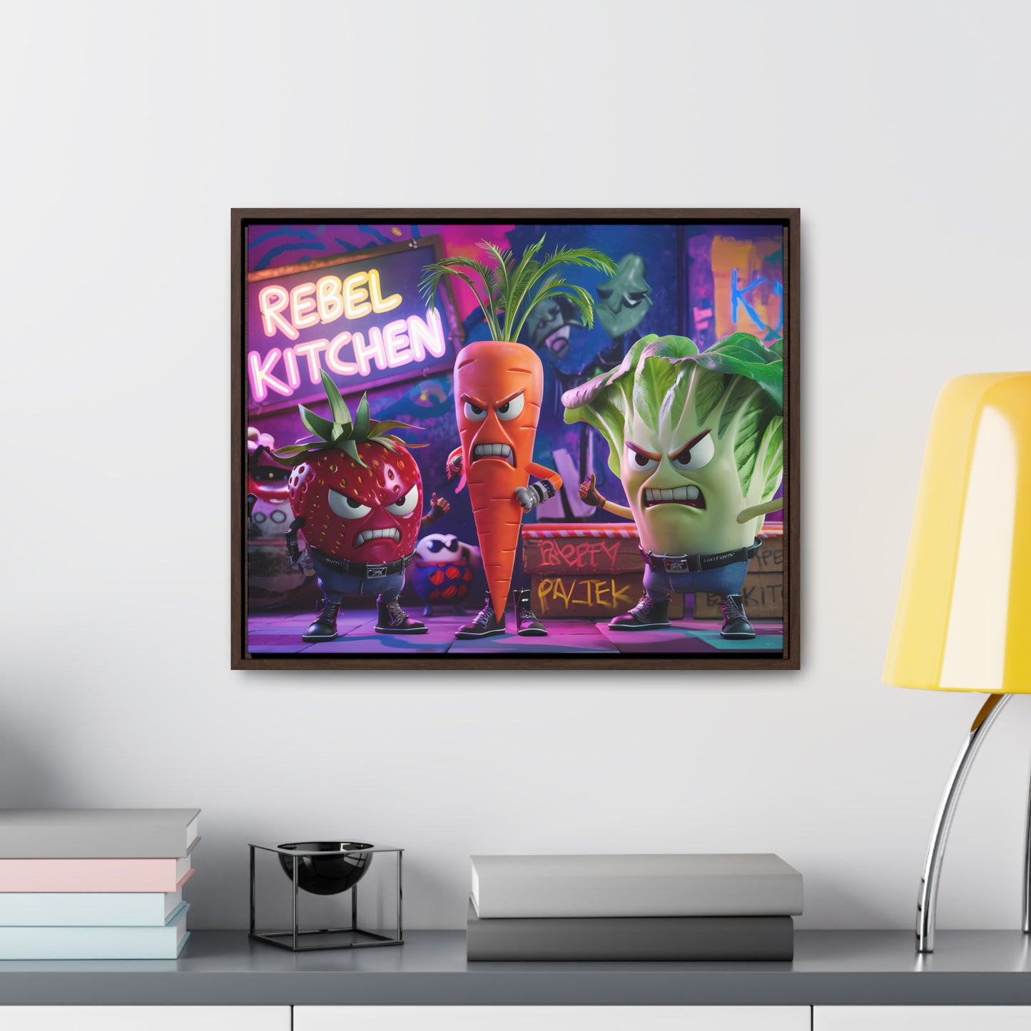 Rebel Veggie Squad - Gallery Canvas Wraps, Horizontal Frame