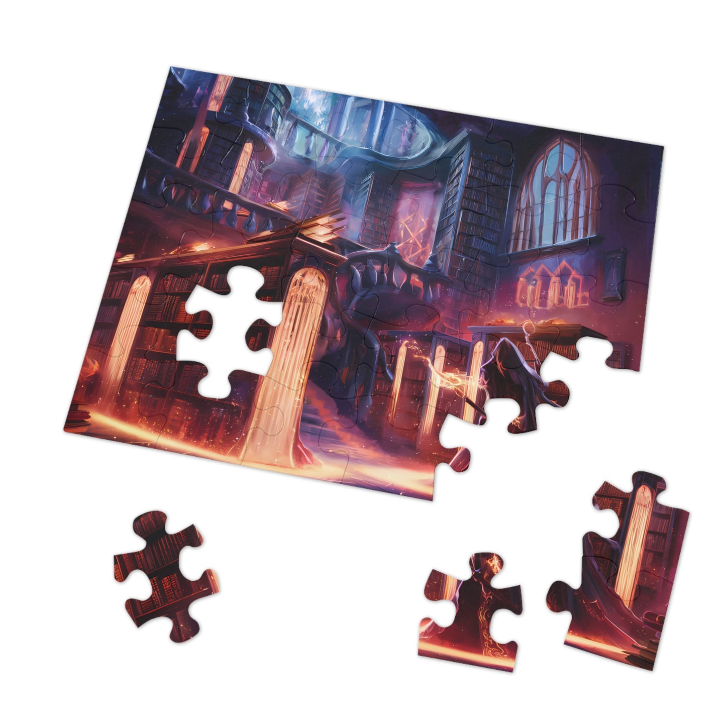 Arcane Library of the Eternal Flame - Jigsaw Puzzle (30, 110, 252, 500,1000-Piece)