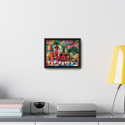 The Veggie Squad's Kitchen Takeover - Gallery Canvas Wraps, Horizontal Frame