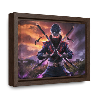 Shadow of the Crimson Ninja - Gallery Canvas Wraps, Horizontal Frame