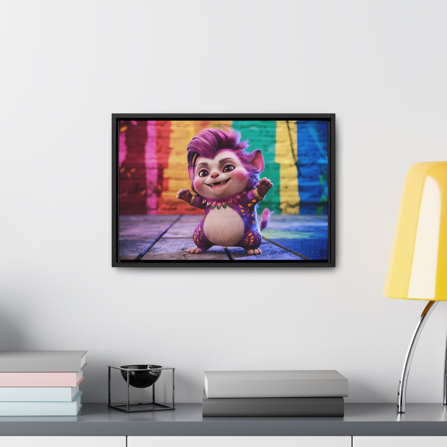 Colorful Celebration Creature - Gallery Canvas Wraps, Horizontal Frame