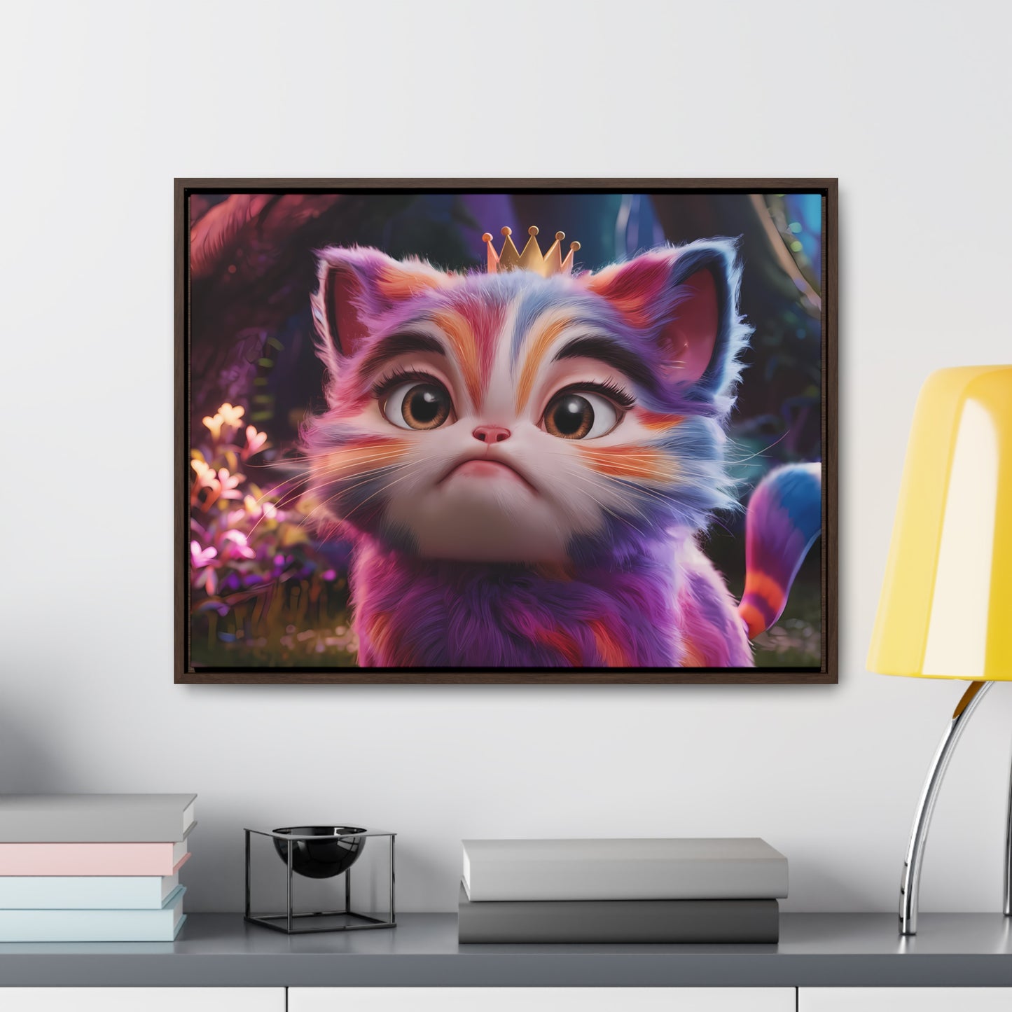 Regal Whiskers in the Enchanted Forest - Gallery Canvas Wraps, Horizontal Frame