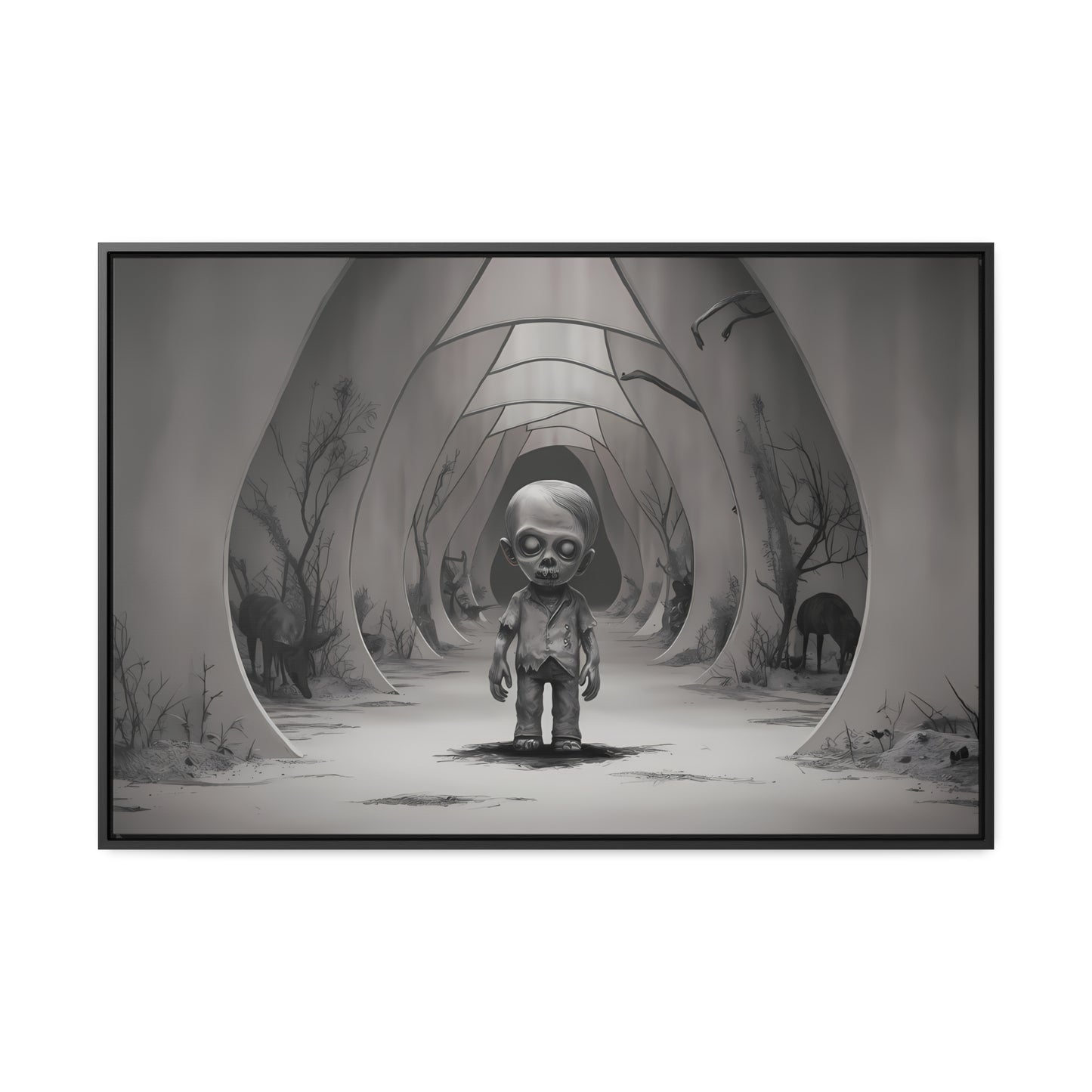 "Echoes of the Forgotten" - Gallery Canvas Wraps, Horizontal Frame