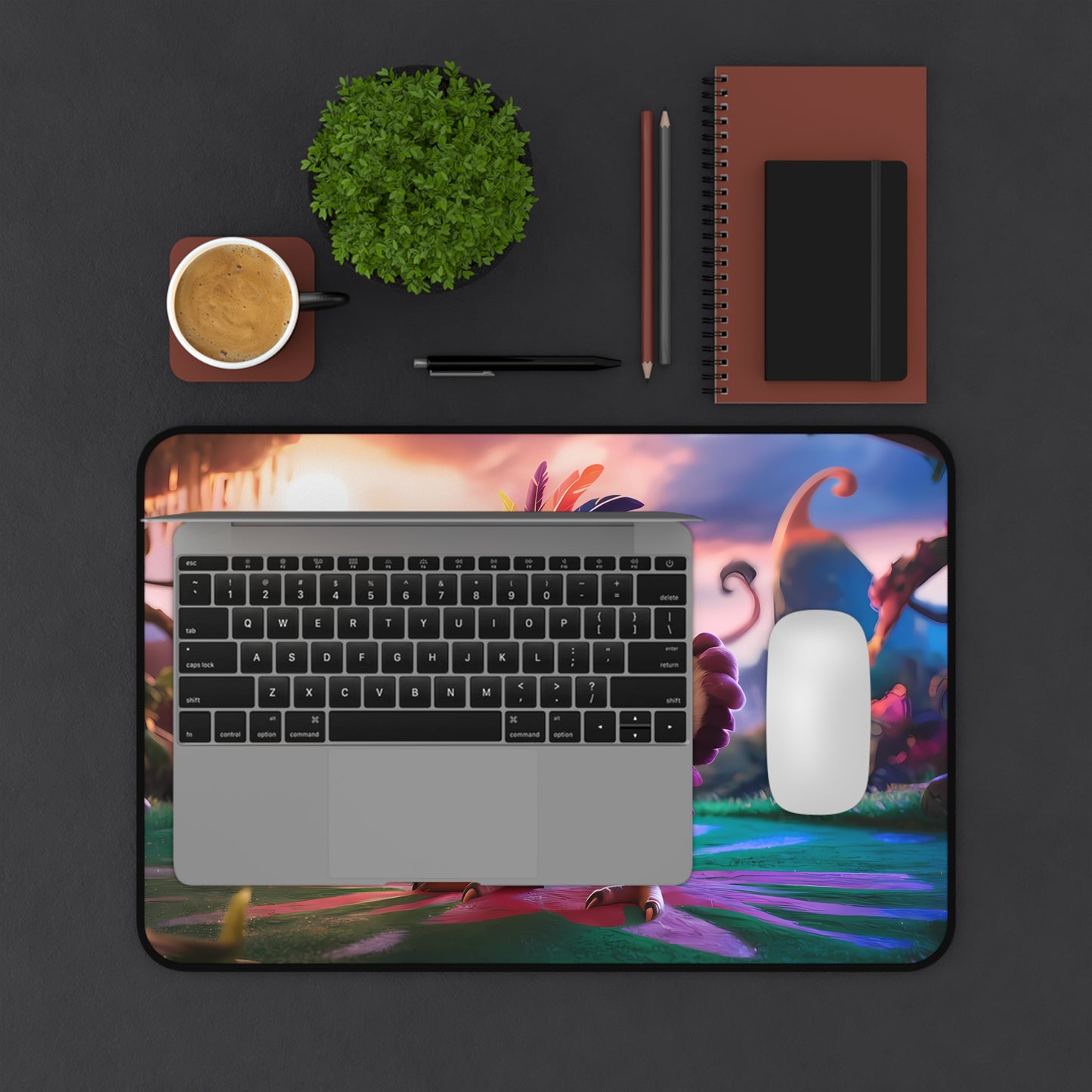 Guardian of the Enchanted Forest - Desk Mat