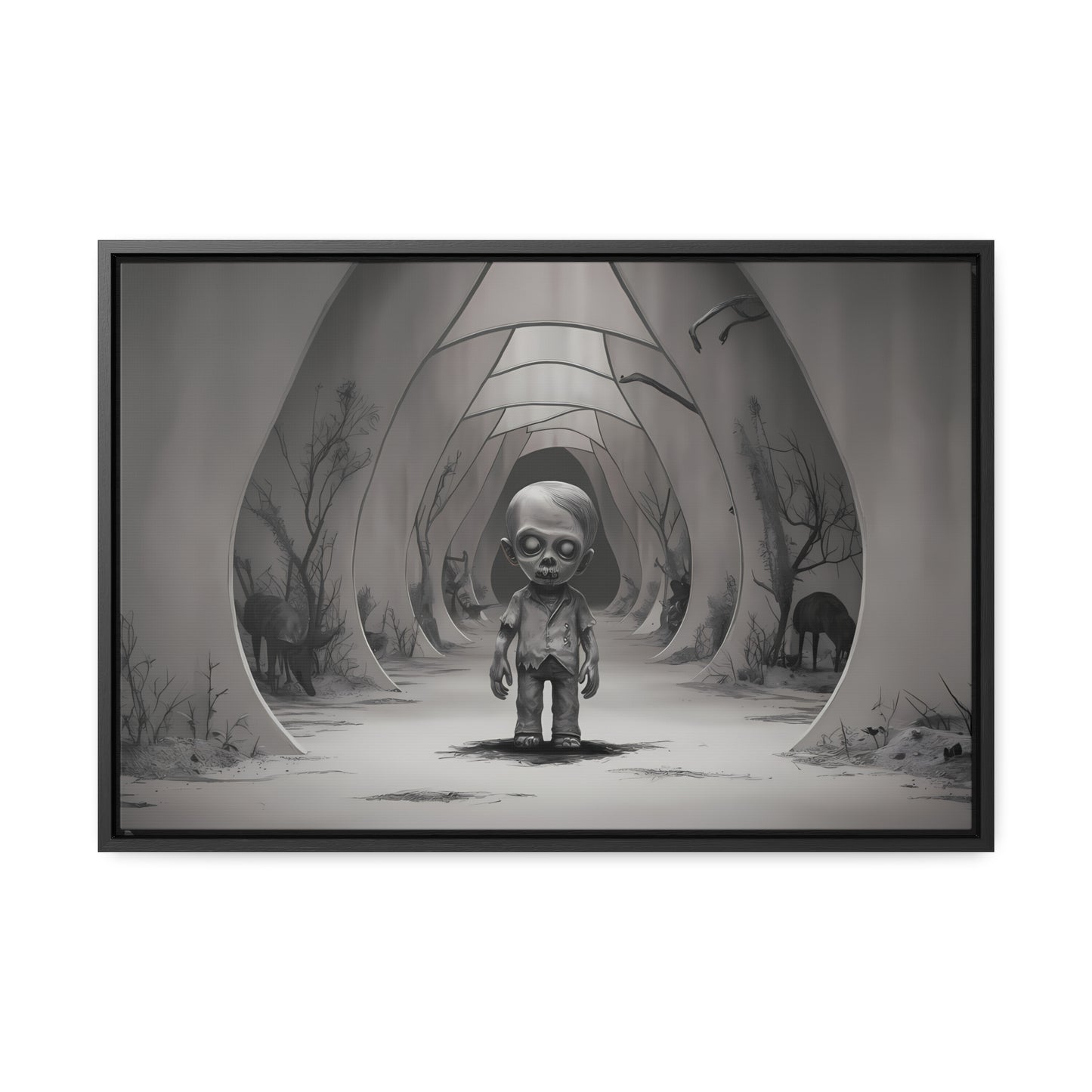 "Echoes of the Forgotten" - Gallery Canvas Wraps, Horizontal Frame