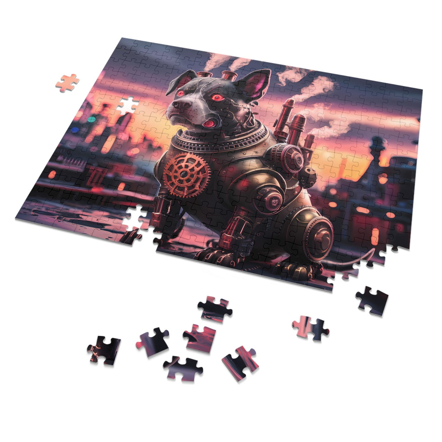 "Steam-Powered Sentinel" - Jigsaw Puzzle (30, 110, 252, 500,1000-Piece)