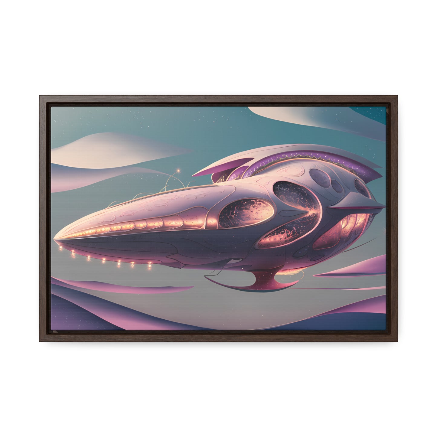 Voyage of the Celestial Whale - Gallery Canvas Wraps, Horizontal Frame