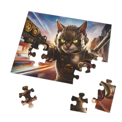 Cyber Feline Enforcer - Jigsaw Puzzle (30, 110, 252, 500,1000-Piece)