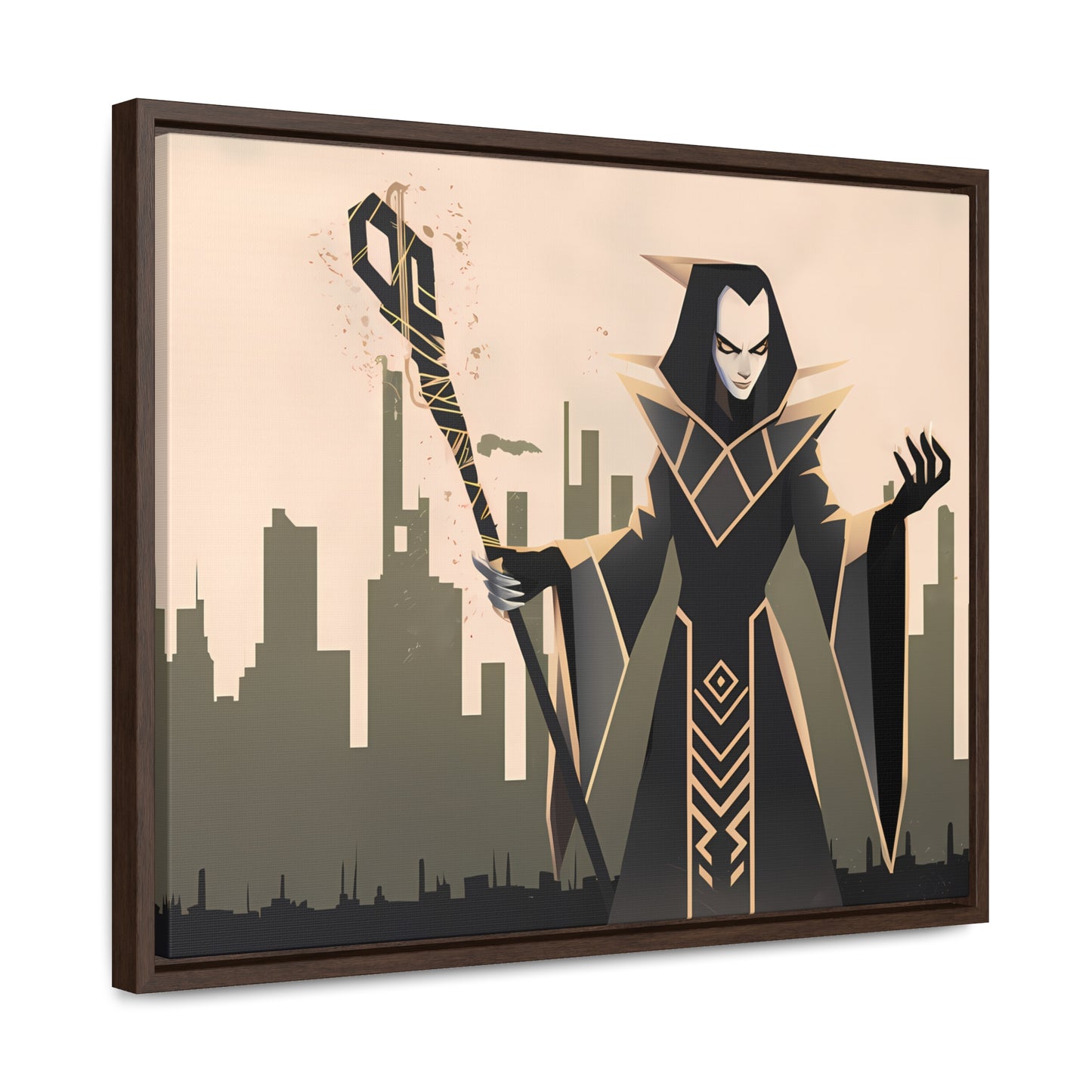 Shadow Sovereign of the Forsaken City - Gallery Canvas Wraps, Horizontal Frame