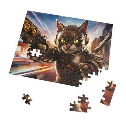 Cyber Feline Enforcer - Jigsaw Puzzle (30, 110, 252, 500,1000-Piece)