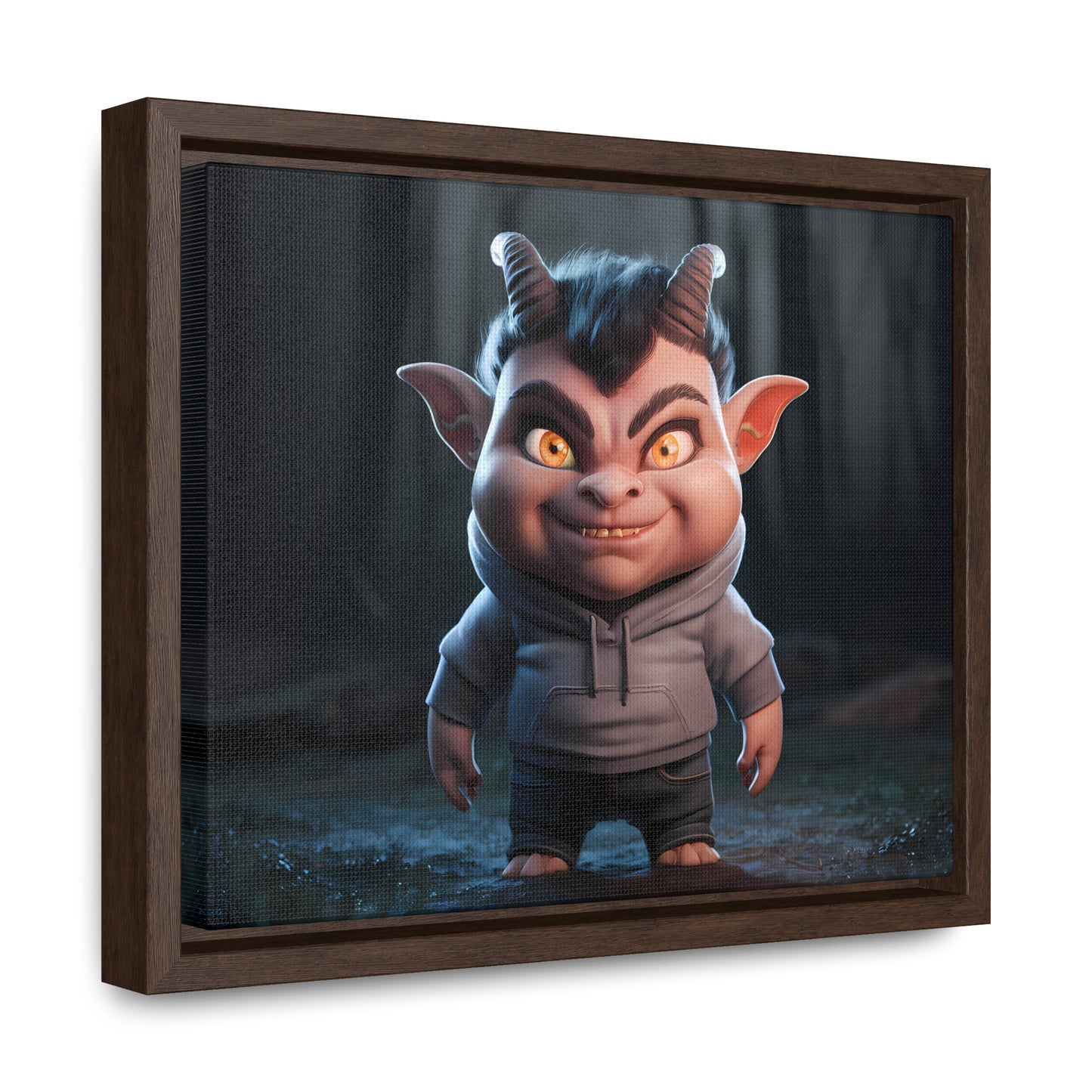 "Forest Mischief" - Gallery Canvas Wraps, Horizontal Frame