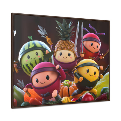 Fruit Ninja Warriors - Gallery Canvas Wraps, Horizontal Frame