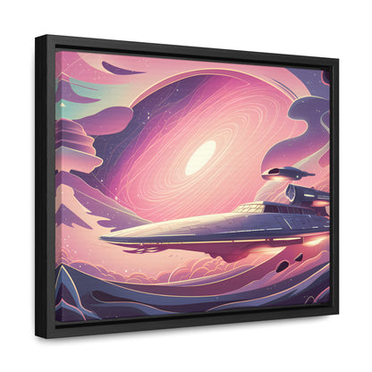 Voyage Through the Cosmic Vortex - Gallery Canvas Wraps, Horizontal Frame
