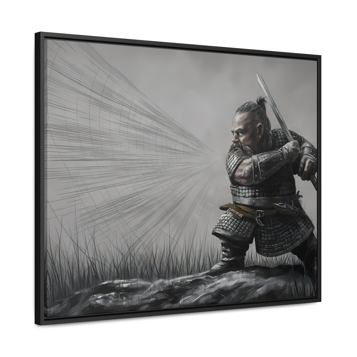 Defender of the Grey Plains - Gallery Canvas Wraps, Horizontal Frame