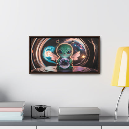 Guardian of the Cosmic Crystal - Gallery Canvas Wraps, Horizontal Frame