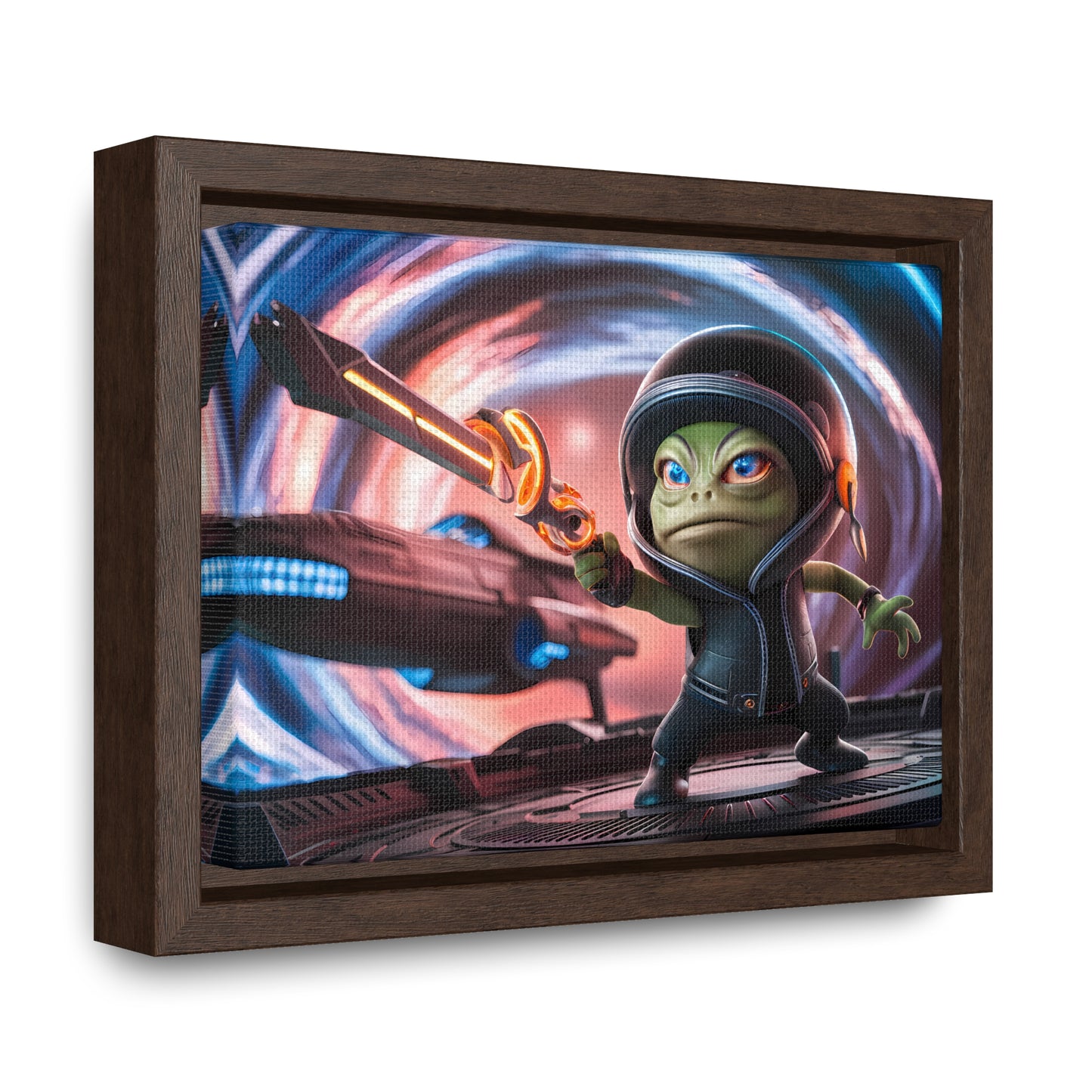 Galactic Guardian: Defender of the Stars - Gallery Canvas Wraps, Horizontal Frame