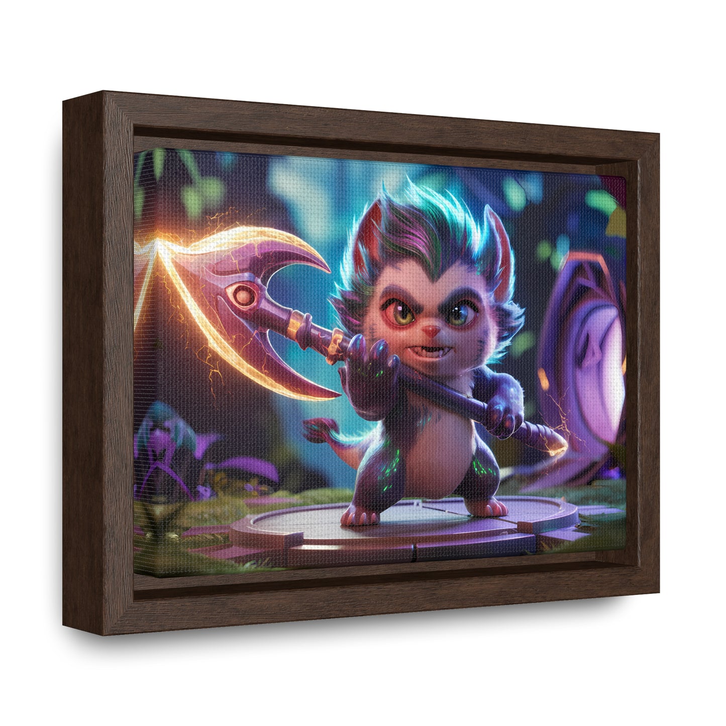 "Fierce Guardian of the Enchanted Forest" - Gallery Canvas Wraps, Horizontal Frame
