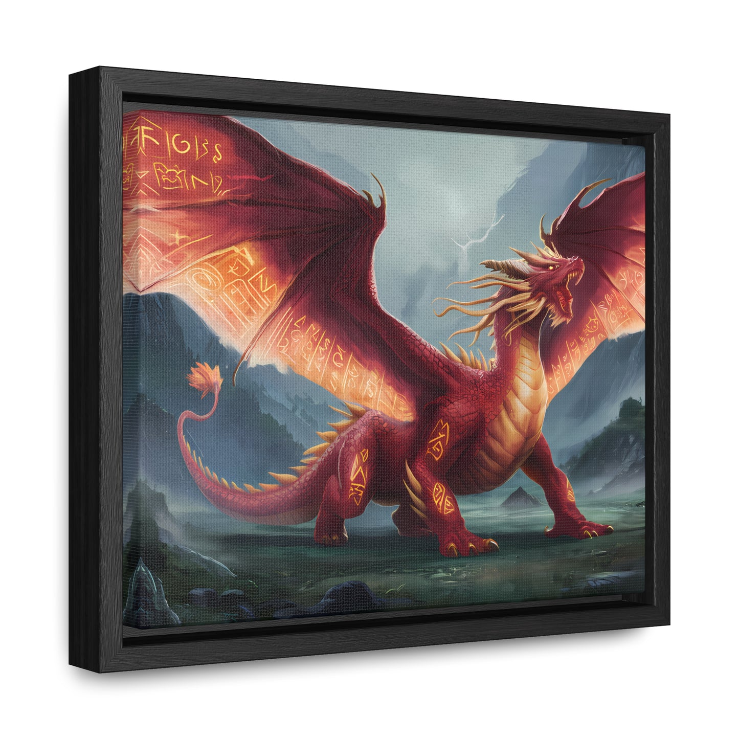 The Inferno Guardian - Gallery Canvas Wraps, Horizontal Frame