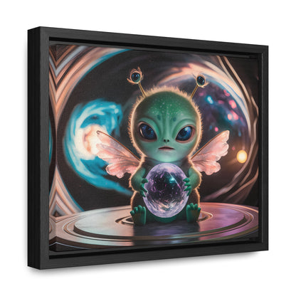 Guardian of the Cosmic Crystal - Gallery Canvas Wraps, Horizontal Frame