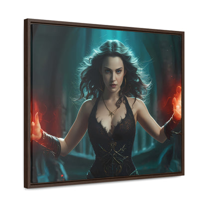 Sorceress of the Crimson Flame - Gallery Canvas Wraps, Horizontal Frame