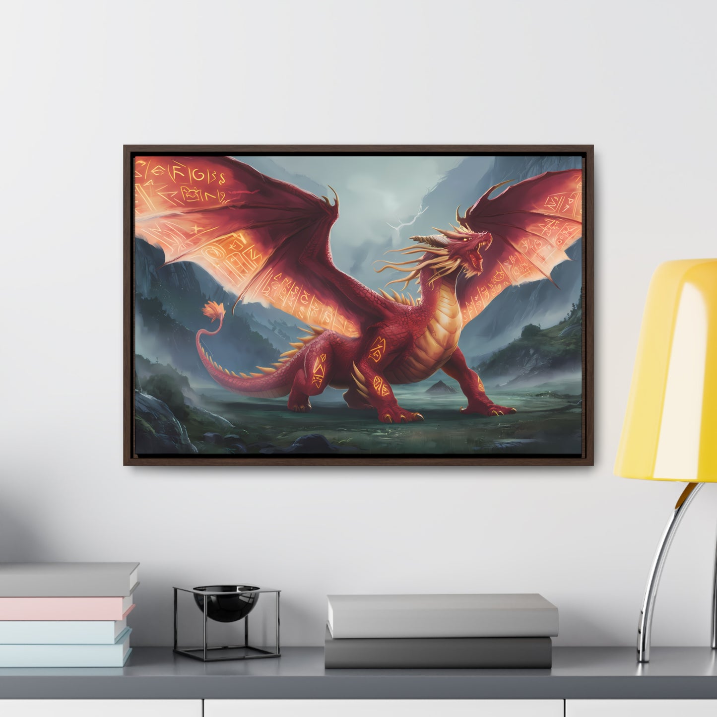 The Inferno Guardian - Gallery Canvas Wraps, Horizontal Frame