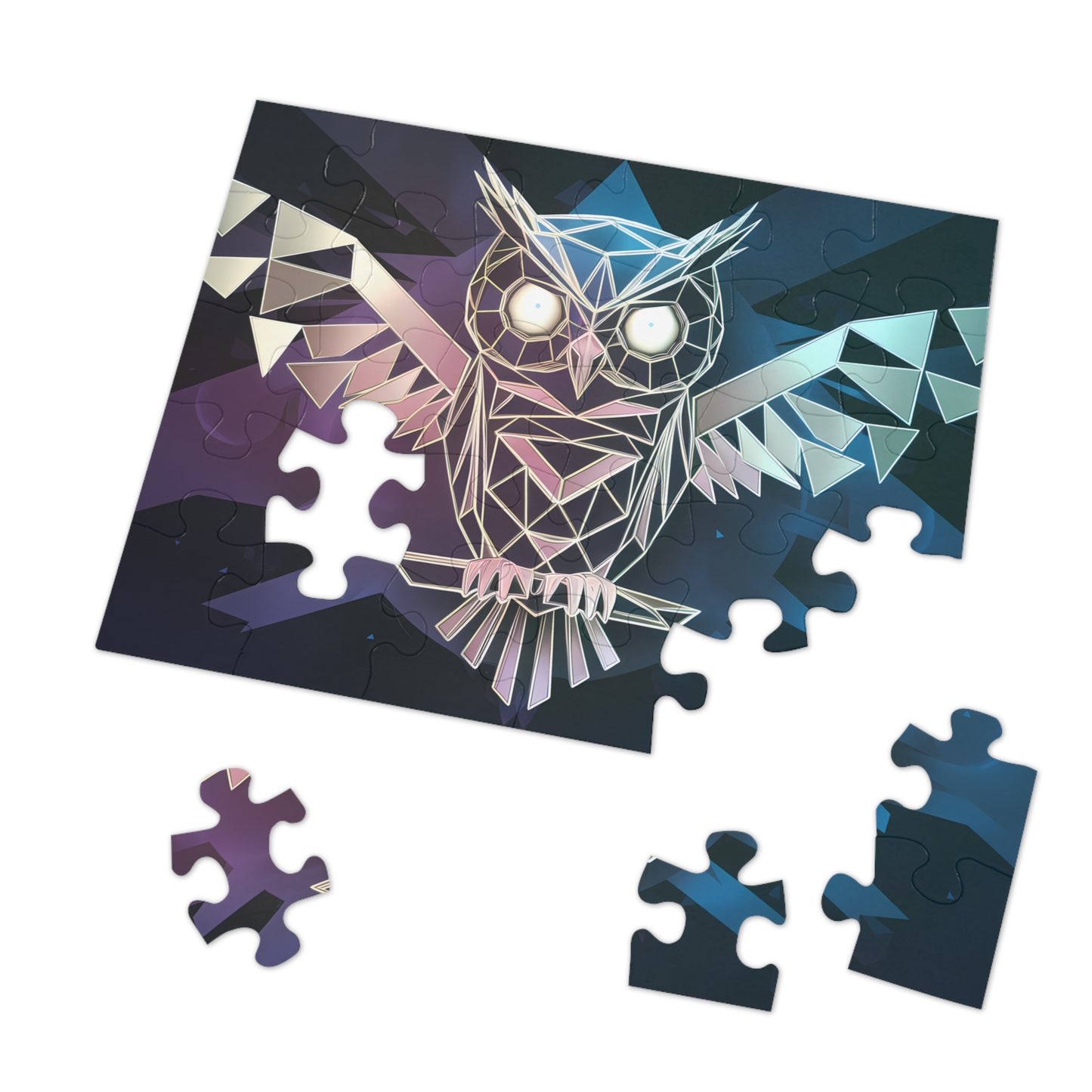 Geometric Owl of the Night - Jigsaw Puzzle (30, 110, 252, 500,1000-Piece)