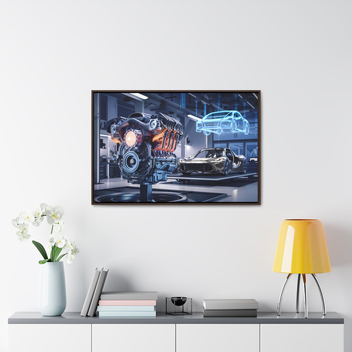 "Cutting-Edge Automotive Engineering" - Gallery Canvas Wraps, Horizontal Frame