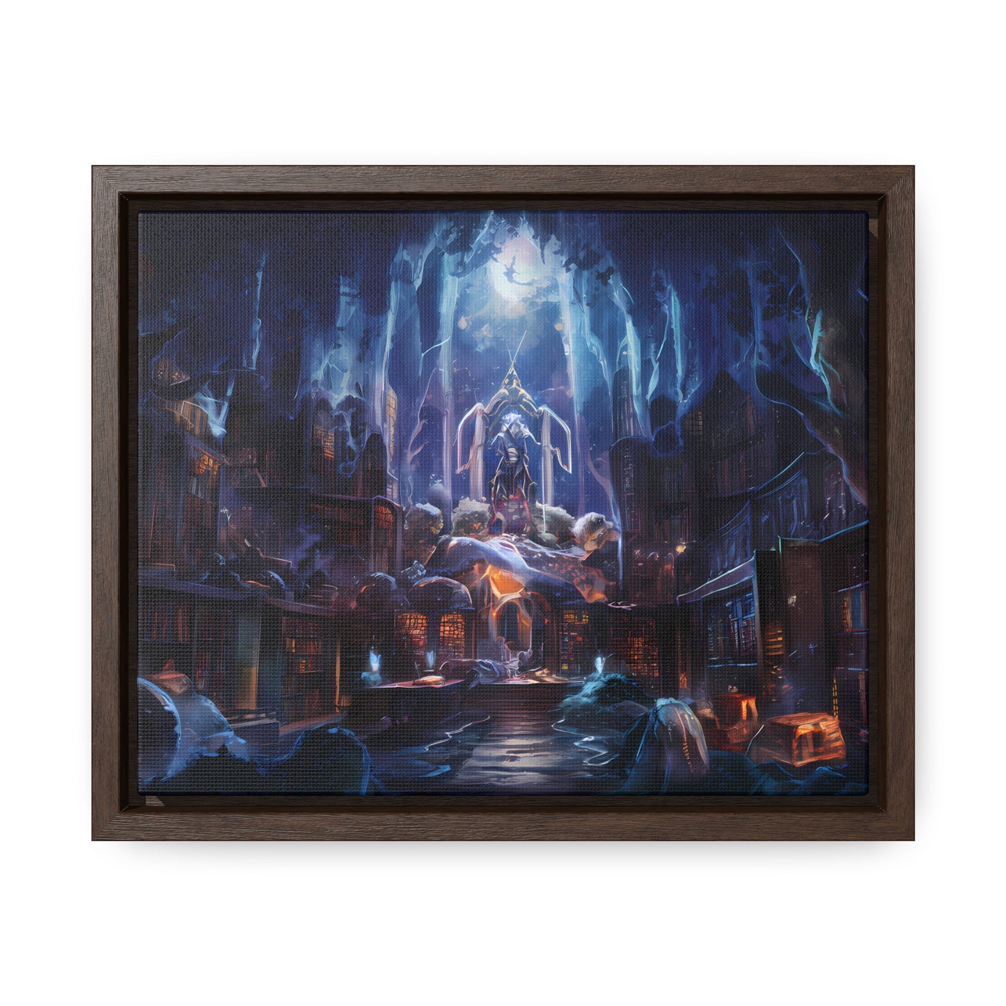 Sanctuary of the Forgotten Tomes - Gallery Canvas Wraps, Horizontal Frame