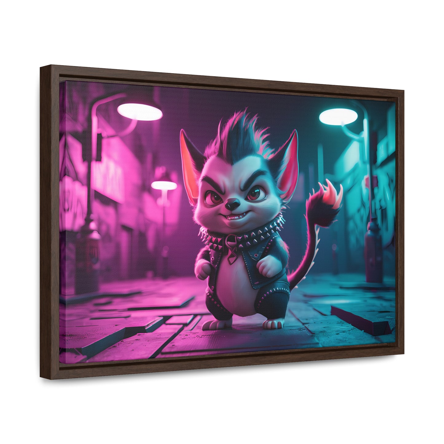 Punk Alley Prowler - Gallery Canvas Wraps, Horizontal Frame