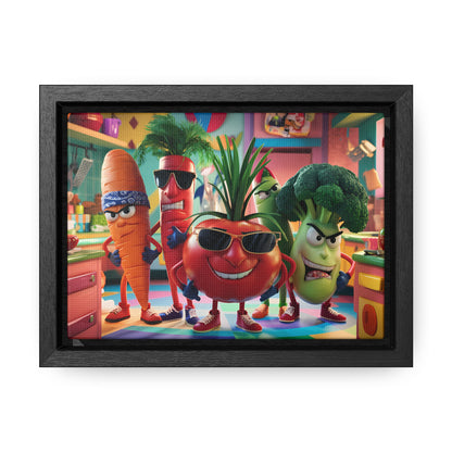 The Veggie Squad's Kitchen Takeover - Gallery Canvas Wraps, Horizontal Frame