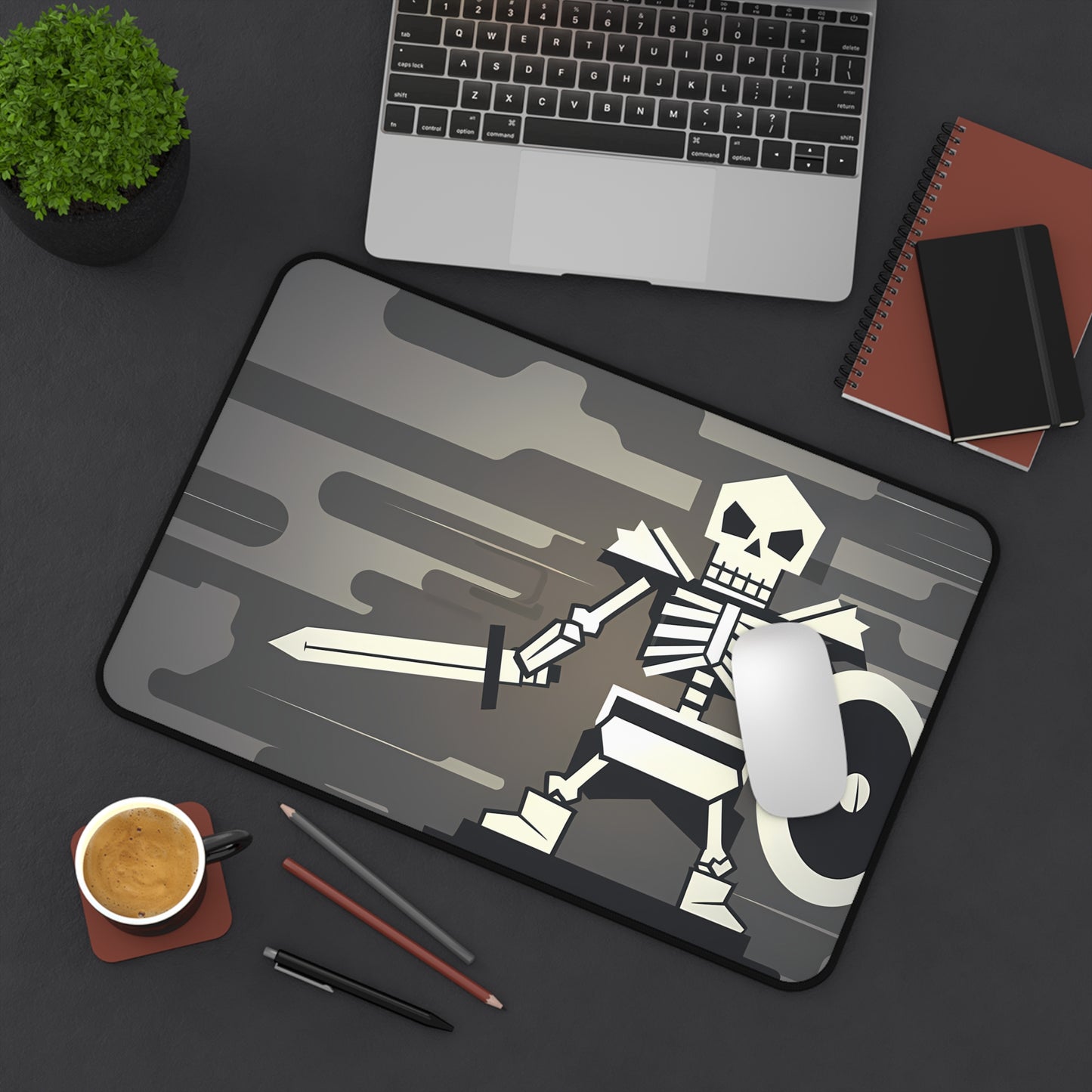Skull Knight's Vigil - Desk Mat