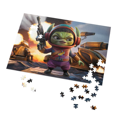 Space Commando in Action - Jigsaw Puzzle (30, 110, 252, 500,1000-Piece)