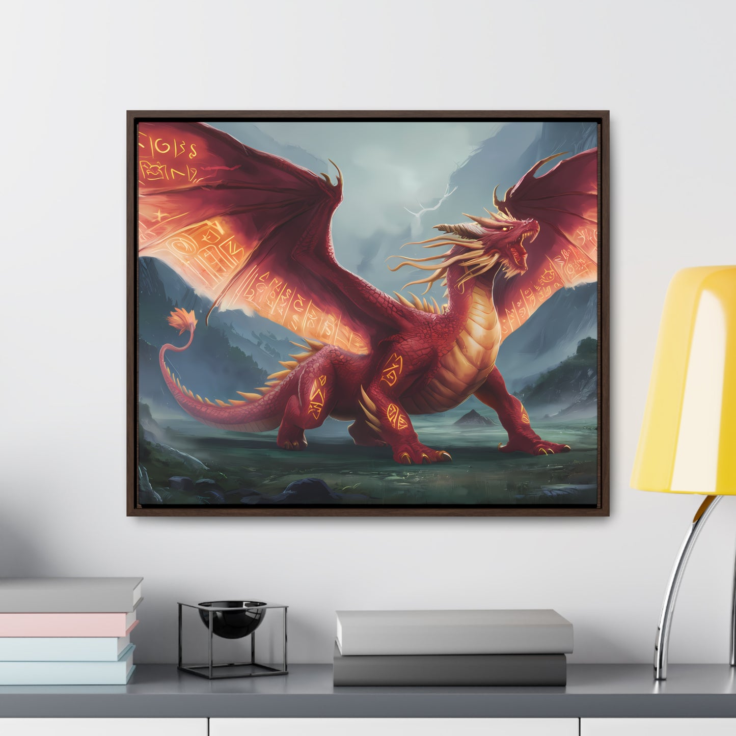 The Inferno Guardian - Gallery Canvas Wraps, Horizontal Frame